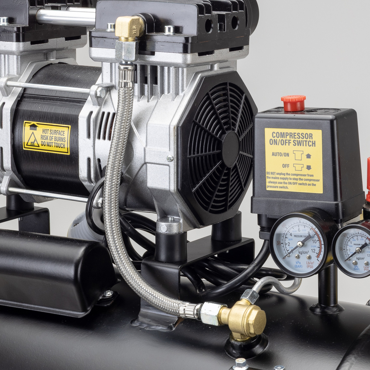 SIP AIRMATE® 110V 24L 2hp Low Noise Oil-Free Direct Drive Compressor